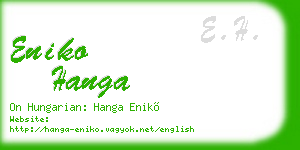 eniko hanga business card