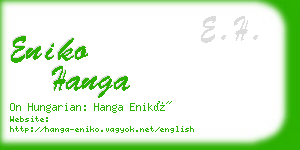 eniko hanga business card
